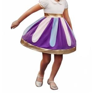 NEW ONLY LITTLE ONCE i'm a little teacup twirl dress in purple multi